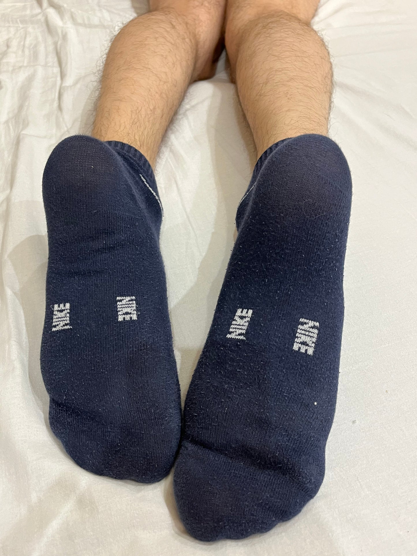 Dark-blue Nike short crew socks