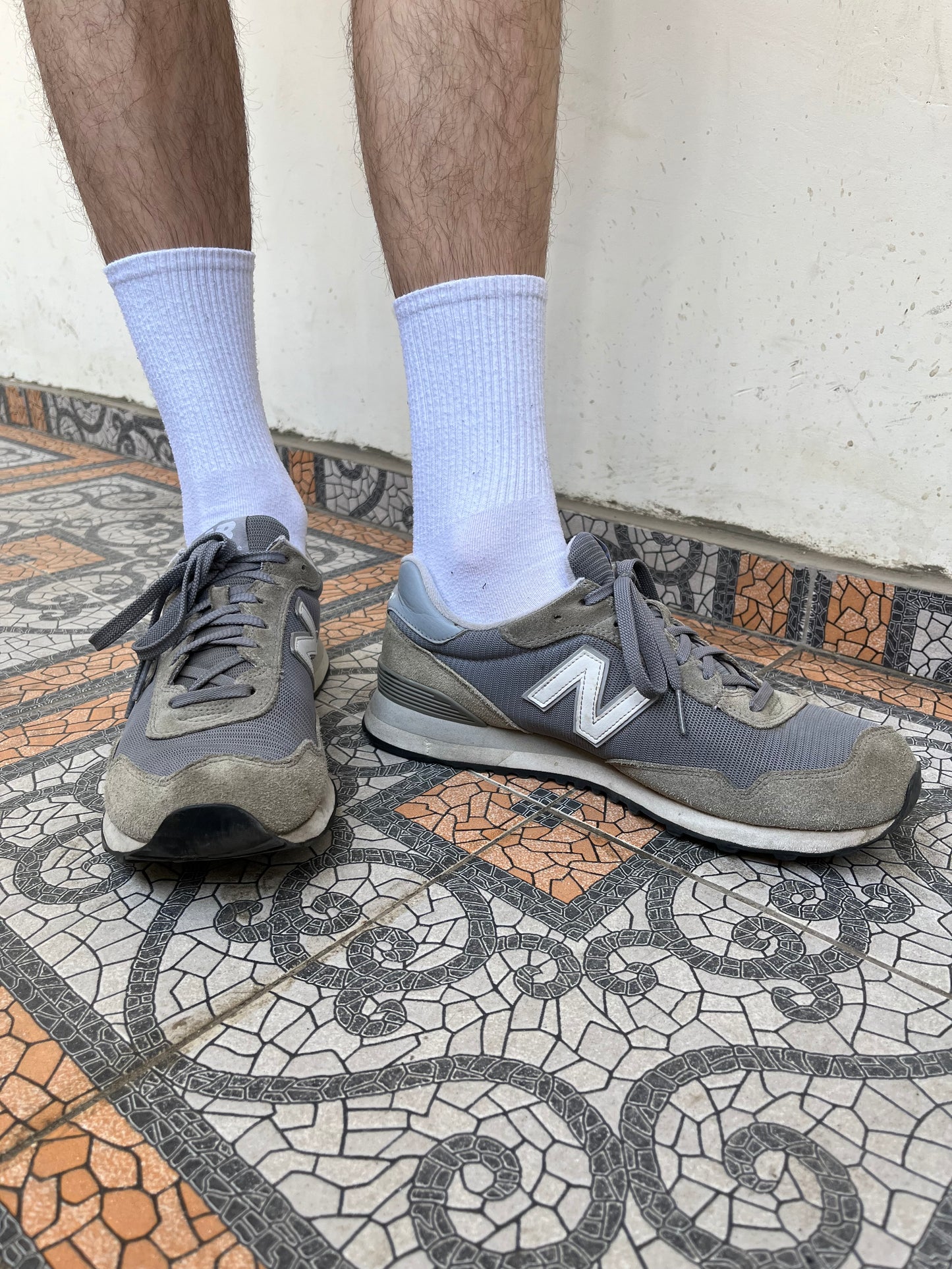 Grey New balance trainers