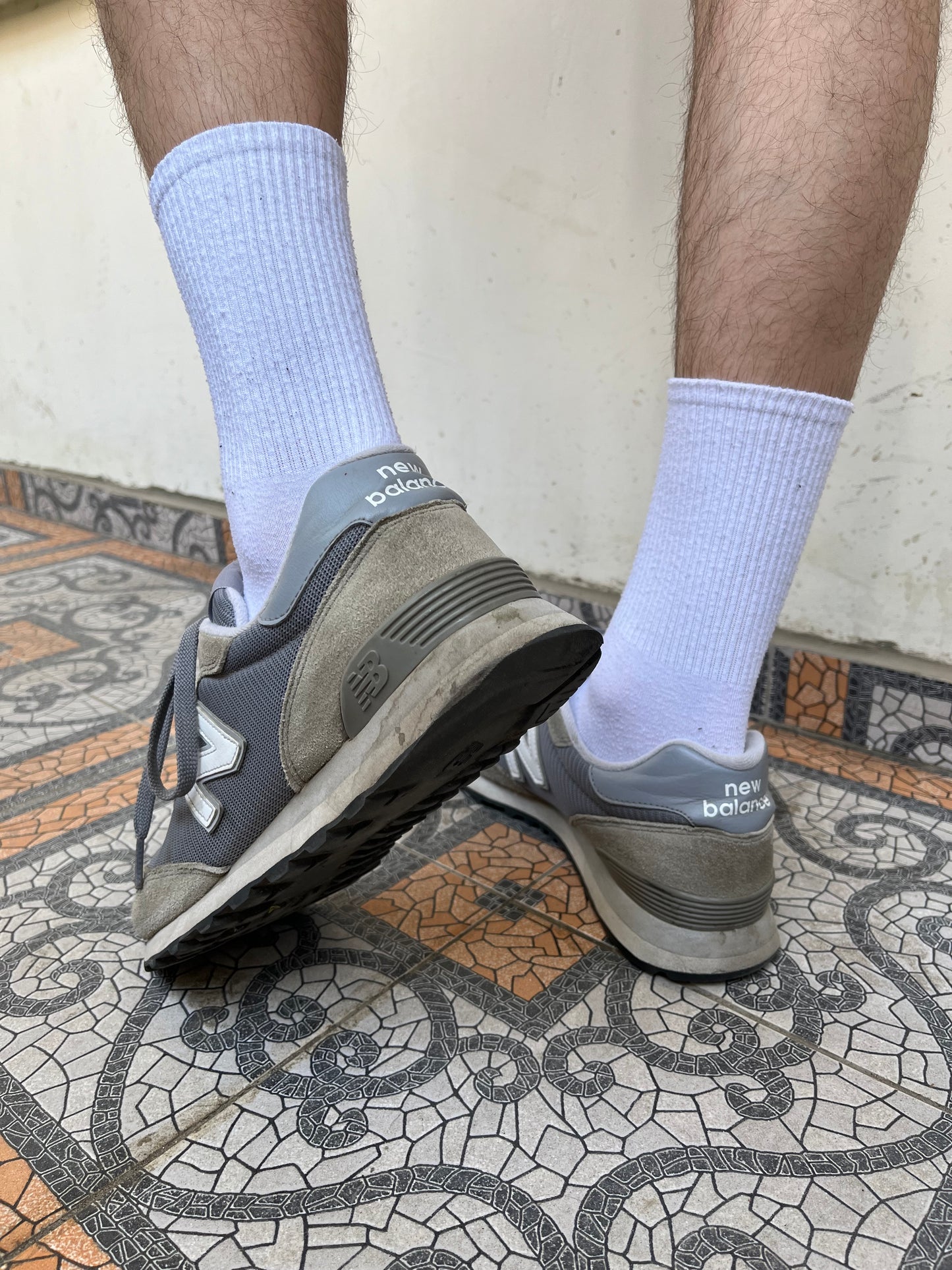 Grey New balance trainers