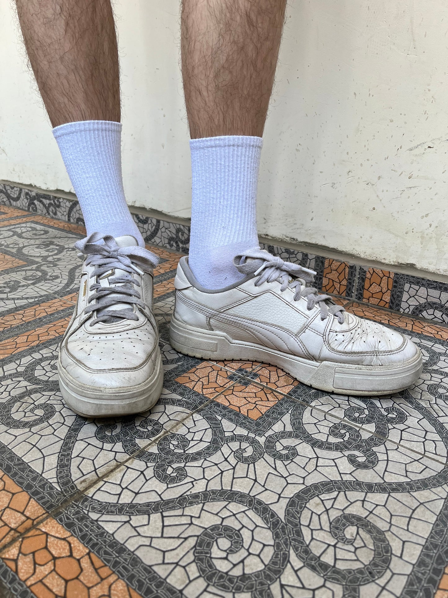 White Puma trainers