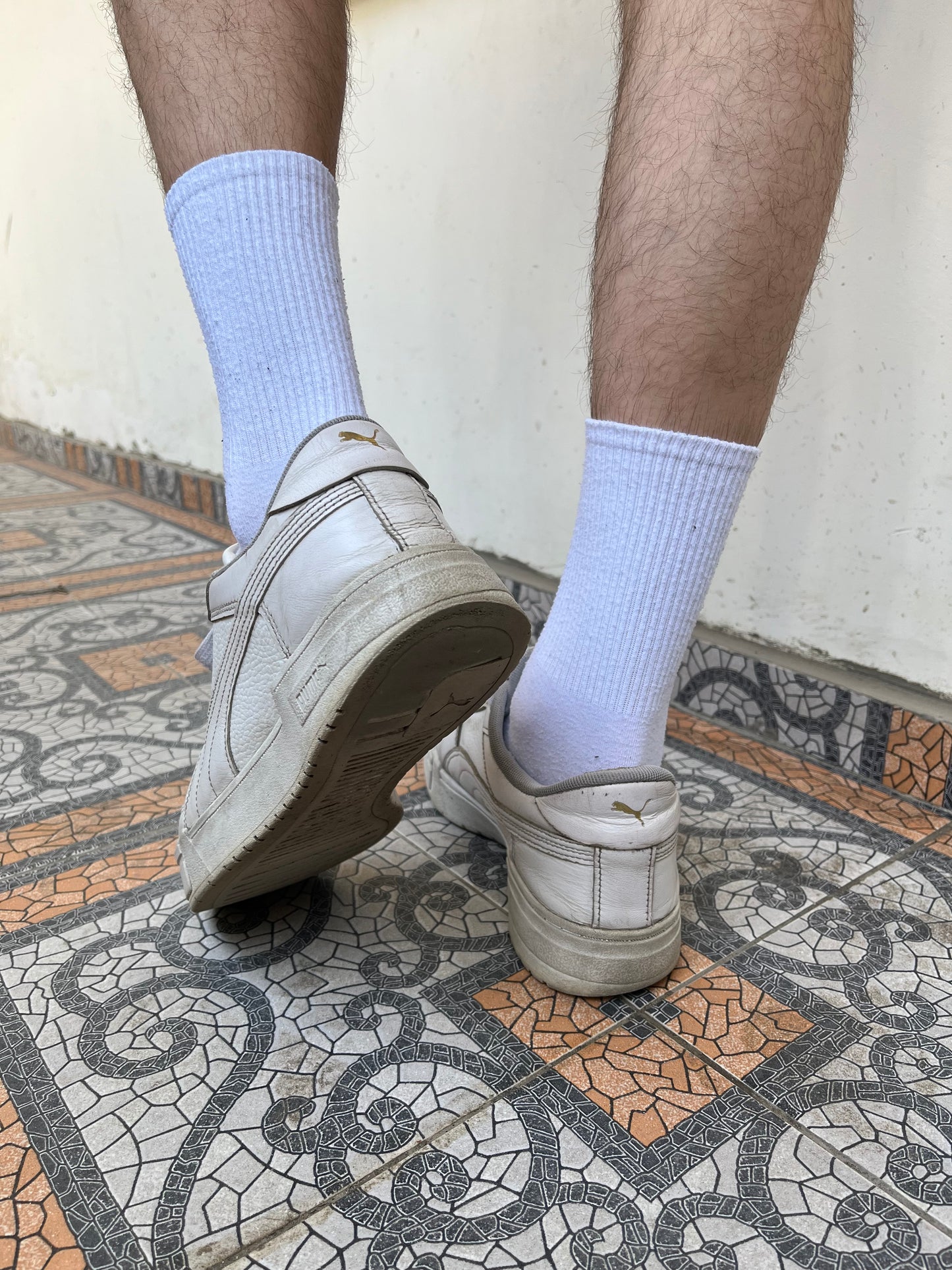 White Puma trainers