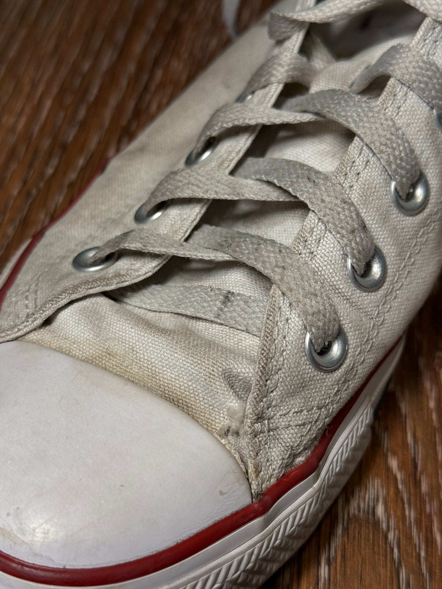 White Converse trainers