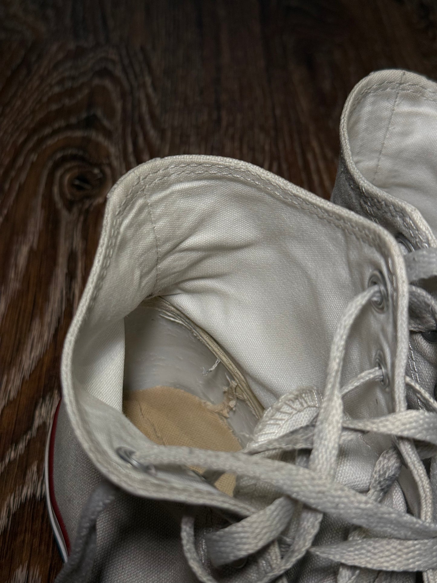 White Converse trainers