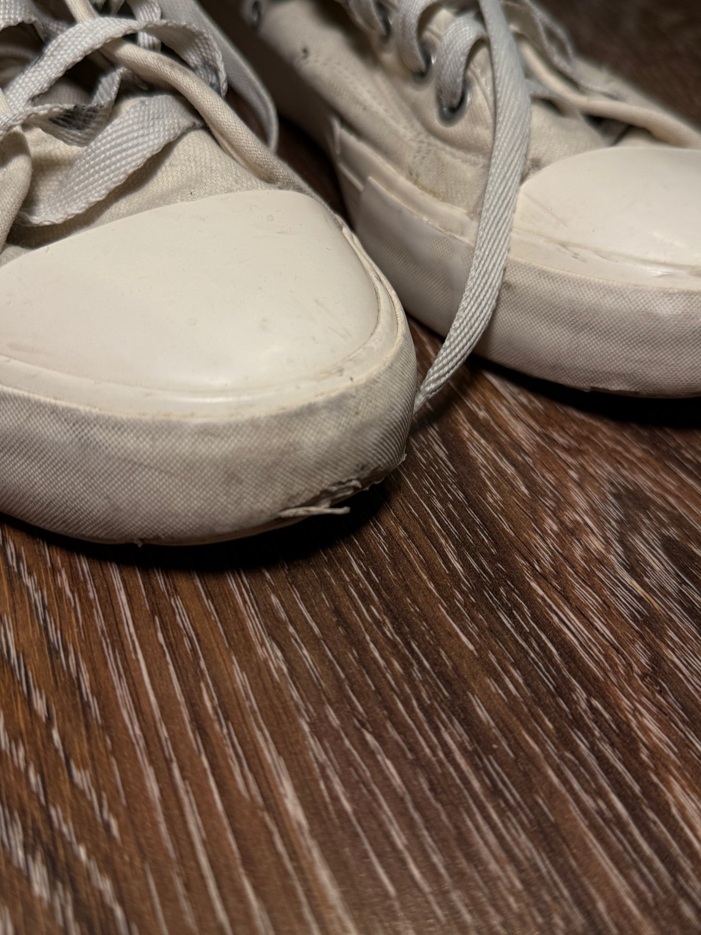 White H&M trainers