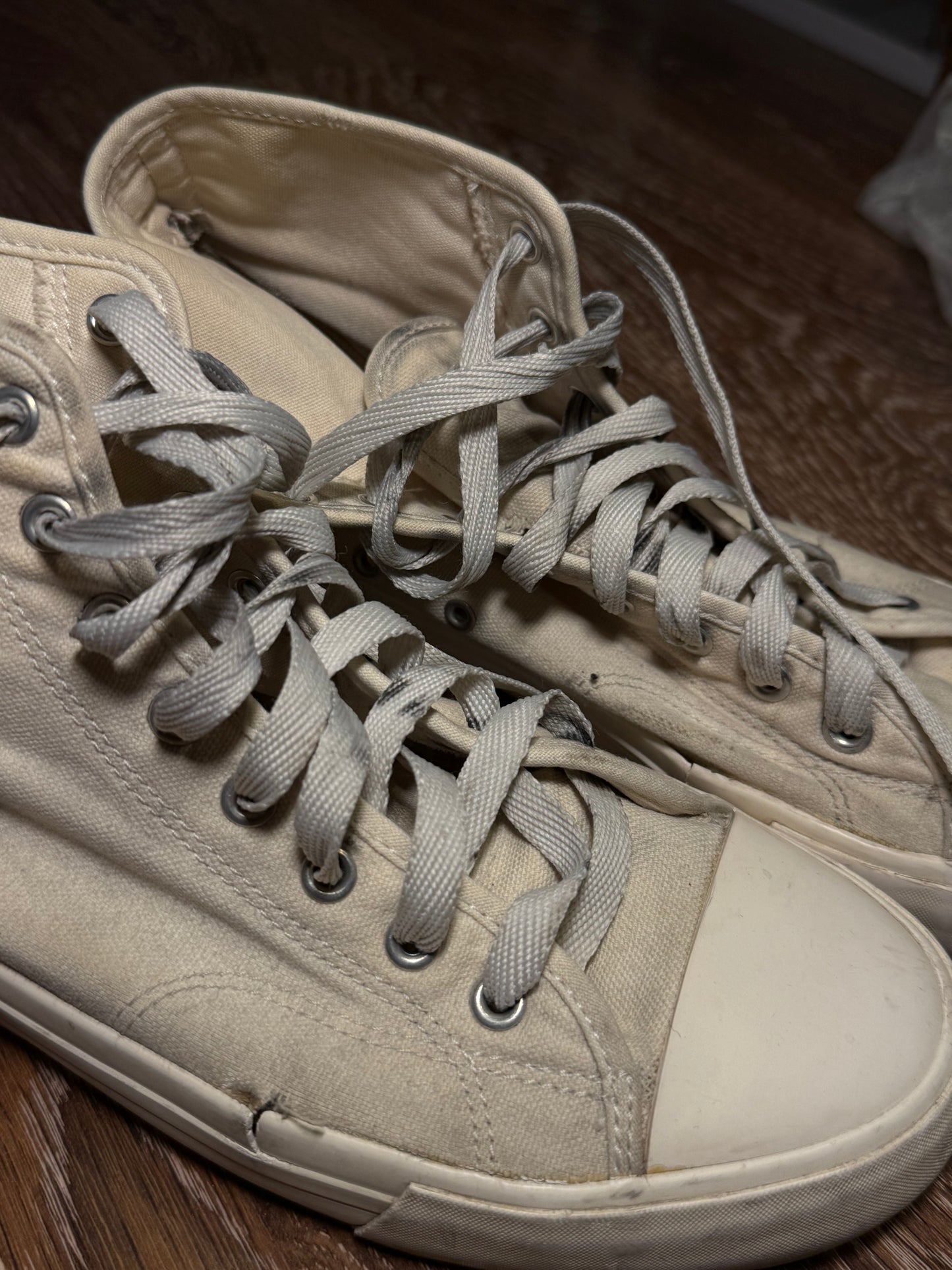 White H&M trainers